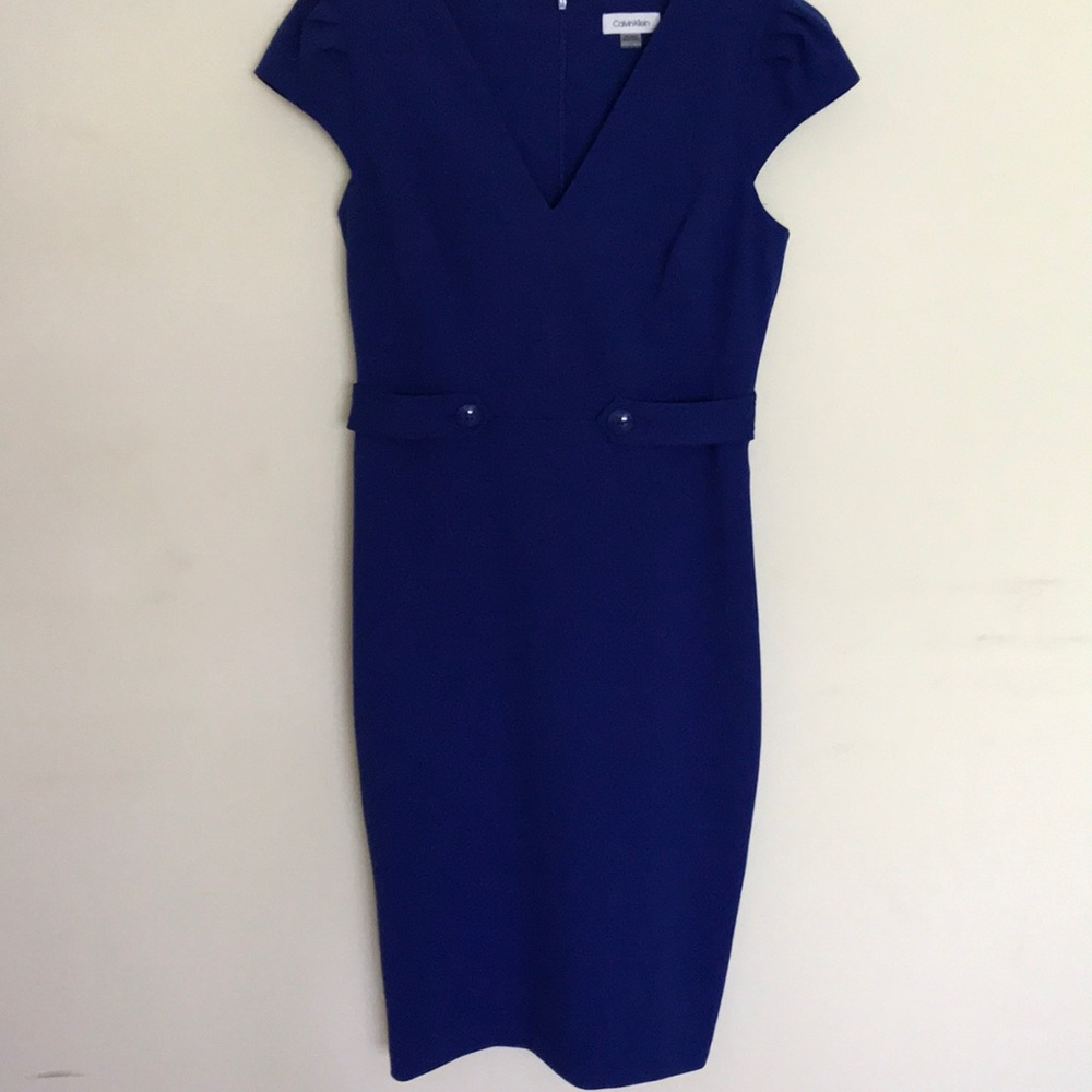CK blue buttoned dress 💙